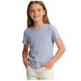 thumbnail image 2 of JOANKDMI Short Sleeve T Shirts Girls 7-8 Crewneck Solid Color Basic Tees Casual Summer Tops Youth Classic Fit Cotton Undershirts Daily Wear Active Play Tshirts, 2 of 8