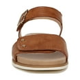 thumbnail image 4 of Dr. Scholl's Womens Nicely Sun Flat Sandal Honey Brown 7M, 4 of 9