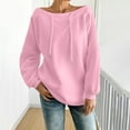 thumbnail image 2 of Holzkary Sweatshirts for Women Hoodies Off The Shoulder Sweatshirts Oversized Long Sleeve Boat Neck Sweatshirts Graphic Printed Pullover Top Comfy Fall Winter Outfits Clothes 2025 Fashion Pink 3Xl, 2 of 9