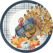 Thanksgiving Elegance Dinner Paper Plates, 24 Count Serves 24 Guests