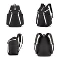 thumbnail image 3 of Muka Basketball Backpack, Large Capacity Sports Training Backpack Equipment Bag for Team Club & Bulk Supply-Blue, 3 of 8