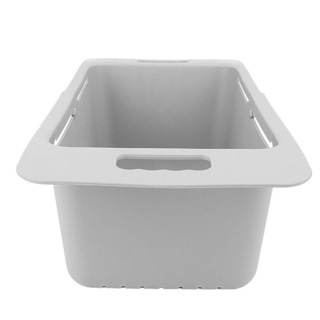 Cesta para Congelador, Drenaje Ajustable, Organizador de Cesta para Congelador Con Asa, Divisor de Contenedor de Almacenamiento para expandible para estantes de refrigeradores de