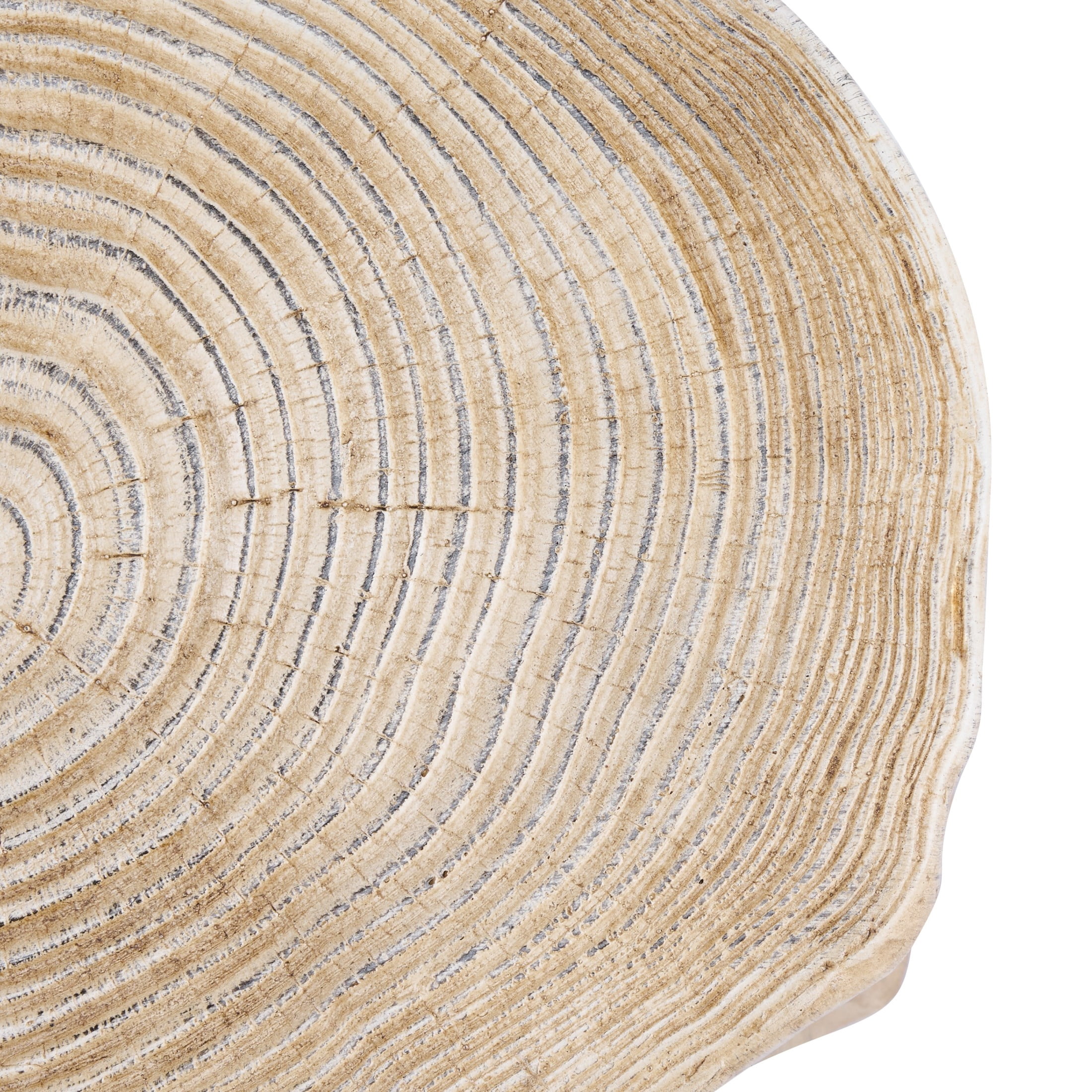 Christopher Knight Home MGO Tree-Stump Side Table, Lightweight Concrete Accent Table, Natural Wood Grain