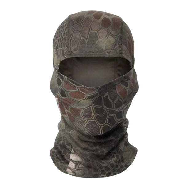 Pasamontañas transpirable Escudo de esquí Bandana Protector Cuello Cálido Clima frío Escudo facial Casco para ciclismo, snowboard, monopatín, , patrón B-4 Sunnimix pasamontañas para motocicleta