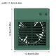 thumbnail image 4 of Ventilador Ventilador de escritorio de refrigeración portátil Mini enfriador de agua y aire Humidificador recargable USB Suministros de viaje, Verde Sweethay HA004078-02B, 4 of 6