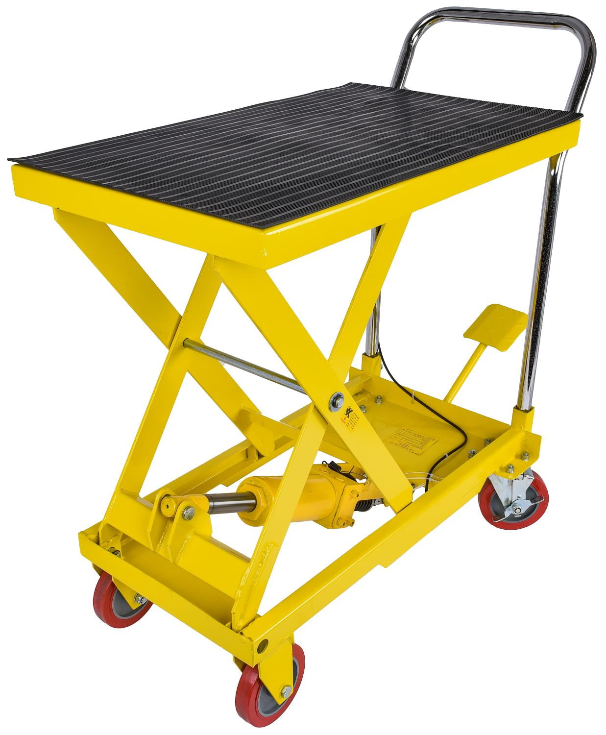 Cart Rolling Table Cart 500 LB Capacity Heavy Duty Hydraulic  w/Foot Pump Dolly 