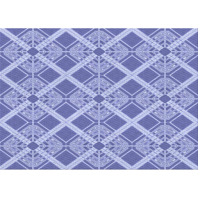 Ahgly Company Machine Washable Indoor Rectangle Transitional Blue Angel Blue Area Rugs, 2' x 4'