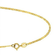JewelStop 10k Yellow Gold Mariner Dainty Bracelet Link Chain 7 Inches