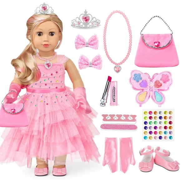 Set de Ropa y Accesorios para Muñeca XFEYUE Vestido de Princesa 18"