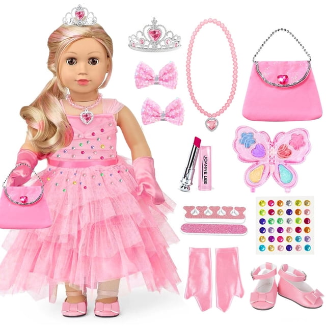 Set de Ropa y Accesorios para Muñeca XFEYUE Vestido de Princesa 18"