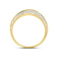 thumbnail image 4 of FB Jewels 10kt Two-tone Gold Mens Round Diamond Wedding Band Ring 1/4 Cttw .5 Size 10.5, 4 of 4