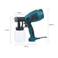 thumbnail image 2 of 500W Electric Handheld Spray Gun For Home DIY Painting Spraying High Pressure Flow Cleanning Household DIY Tools Furniture Wall ,Precision Control, 2 of 8