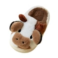 thumbnail image 1 of Pantuflas de invierno para mujer con bonitos animales, dibujos animados, cálidas, antideslizantes, pantuflas de casa de felpa, zapatos para el hogar, , 36 37 Baoblaze Pantuflas bonitas para mujer, 1 of 8