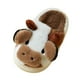 thumbnail image 1 of Pantuflas de invierno para mujer con bonitos animales, zapatos de casa antideslizantes de felpa para interiores y exteriores 42 43 Yuyangstore Pantuflas bonitas para mujer, 1 of 8