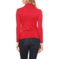 thumbnail image 4 of Women's Casual Solid Long Sleeve Fitted Turtleneck Sweater Top, 4 of 5