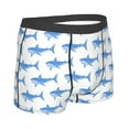 thumbnail image 2 of KLL Party Shark Cute Men's Cotton Boxer Briefs Underwear-Large, 2 of 8