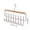 Khaki, variant on OCCOA 8 Hook Solid Wood Clothes Hanger for Vests Underwear and Suspenders, Multifunctional Storage Hanger with Stainless Steel Hooks, Space Saving, Brown
