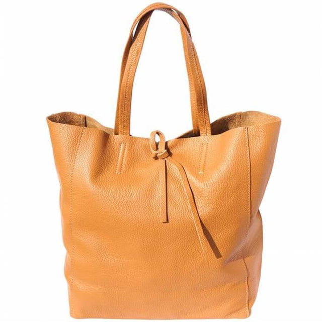 Babila Womens Leather Shopping Handbag, Tan
