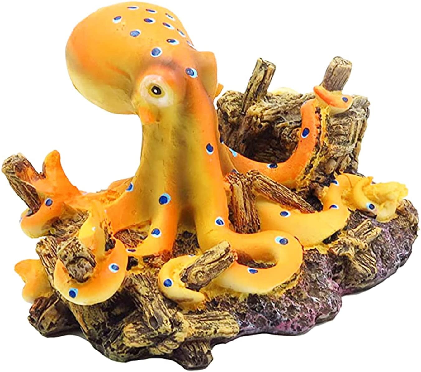 Fish Tank Decoration Octopus Resin Decoration Octopus Landscape ...