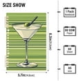 thumbnail image 2 of FORMRS 1-Subject Spiral Notebook 8" x 5" College Ruled 60 Refillable Sheet A5 Hard Cover, 2 Pack, Green Martini Glass, 2 of 7