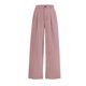 thumbnail image 5 of Amzcrzy Pantalones Vestir Mujer Color Liso S-2XL - Cintura Alta Elástica, Pliegues Frontales, Sin Cremallera, Bolsillos, Para Trabajo Rosa, 5 of 5