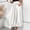 White, variant on Casual Skirts for Women Plus Size High Elastic Waist Boho Skirts for Women with Pockets Flowy Solid Color Loose Breathable Pleated Skirts for Women Trendy for Christmas Dinner M