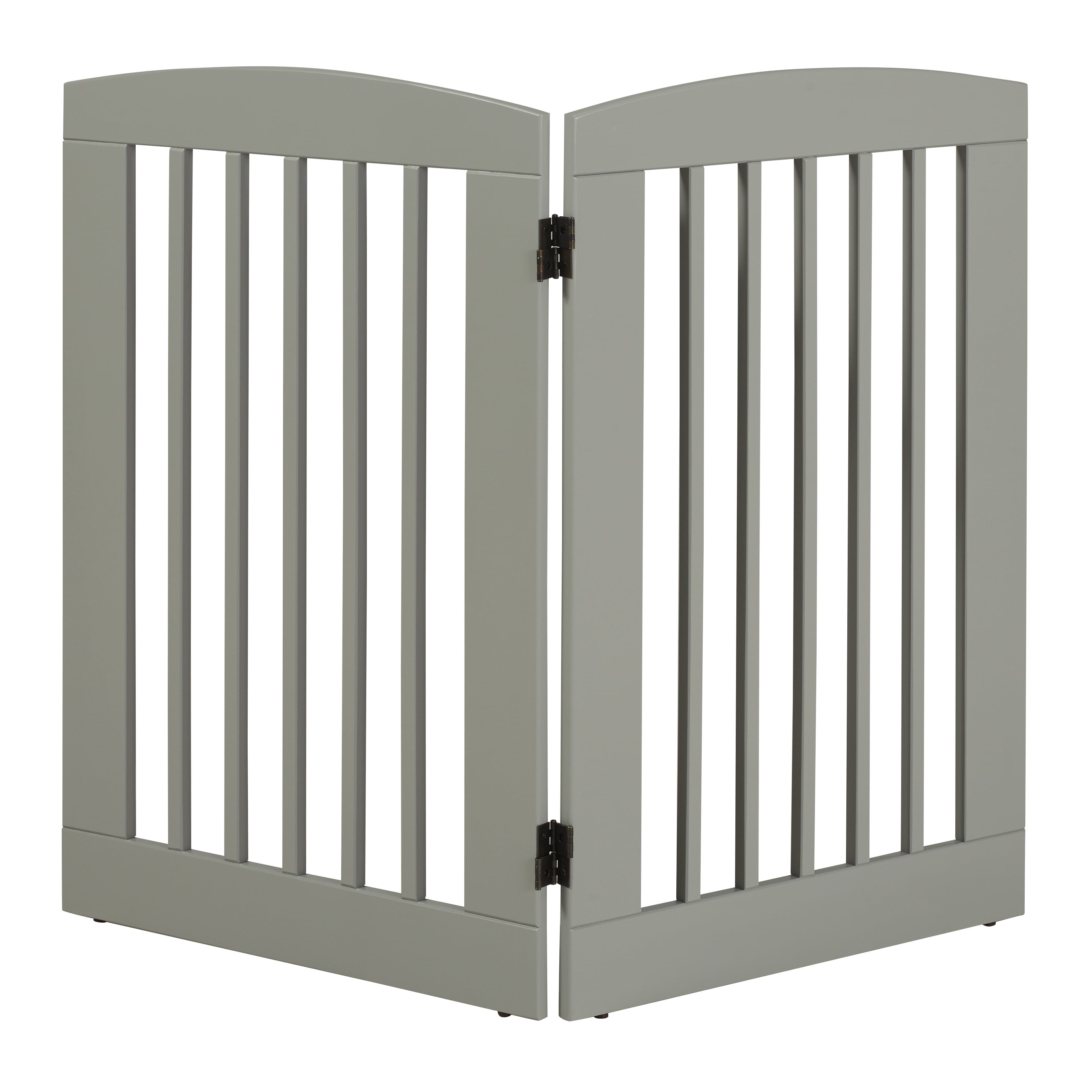 Ruffluv 2 Panel Expansion Pet Gate Large 36"H Grey Finish