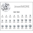 thumbnail image 3 of JewelMore 0.10-0.33 Carat Total Weight Round Natural Diamond Stud Earrings for Women in 14K White, Yellow, or Rose Gold with Push Backs (1/3cttw and up IGL Certified) - (G-H-IColor, I1-I2 Clarity), 3 of 7