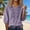 Purple, variant on Embroidered 3/4 Sleeve Boho Tops Womens Summer Tops Beach Vacation Tshirts Loose Fit Tee Shirt Women Gauze Shirts For Women Peasant Blouse Gauze Tunic Tops For Women Womens Gauze Tops Khaki L