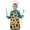 Yellow and Brown, variant on Yellow and Black Of Leopard Print Kids Aprons for Girls and Boys,Adjustable Neck Strap Toddler Aprons for Kids Cooking Baking