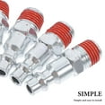 thumbnail image 3 of HOMEMAXS 10pcs Industrial Air Plug 1/4" Npt Male Quick Connect Pneumatic Plugs Air Compressor Parts Industrial Air Fittings For Pneumatic Tools, 3 of 7