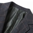 thumbnail image 3 of Vedolay Mens Office Blazers Casual Long Sleeves Office Workwear Solid Blazer Jacket Black,M, 3 of 4