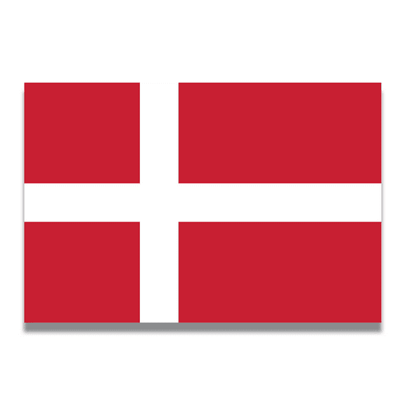 Magnet Me Up Denmark Flag Vinyl Automotive Magnet Decal, 4x6 Inches