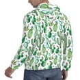 thumbnail image 6 of Xecao Cactus Plants1 Pattern Men's Adult Pullover Hoodie,Hooded Sweatshirt-Small, 6 of 7