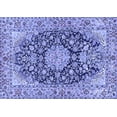thumbnail image 1 of Ahgly Company Machine Washable Indoor Rectangle Persian Blue Traditional Area Rugs, 4' x 6', 1 of 4