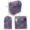 thumbnail image 4 of Navy and Blush Stand Mixer Cover, Pattern Based on Traditional Elements Paisley Old Fashioned Floral, Kitchen Appliance Organizer Bag Cover with Pockets, 5 Quarts, Multicolor, by Ambesonne, 4 of 4
