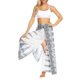 thumbnail image 3 of VISgogo Pantalones de pierna ancha de verano para mujer, pantalones sueltos sueltos de tiro medio con estampado bohemio con divisiones para yoga, playa, vacaciones VISgogo  moda, 3 of 9