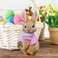 thumbnail image 4 of Costeam Resin Easter Bunny Flower Pot Hanger，Decorative Pendant for Garden Planter and Holiday Decor, 4 of 6