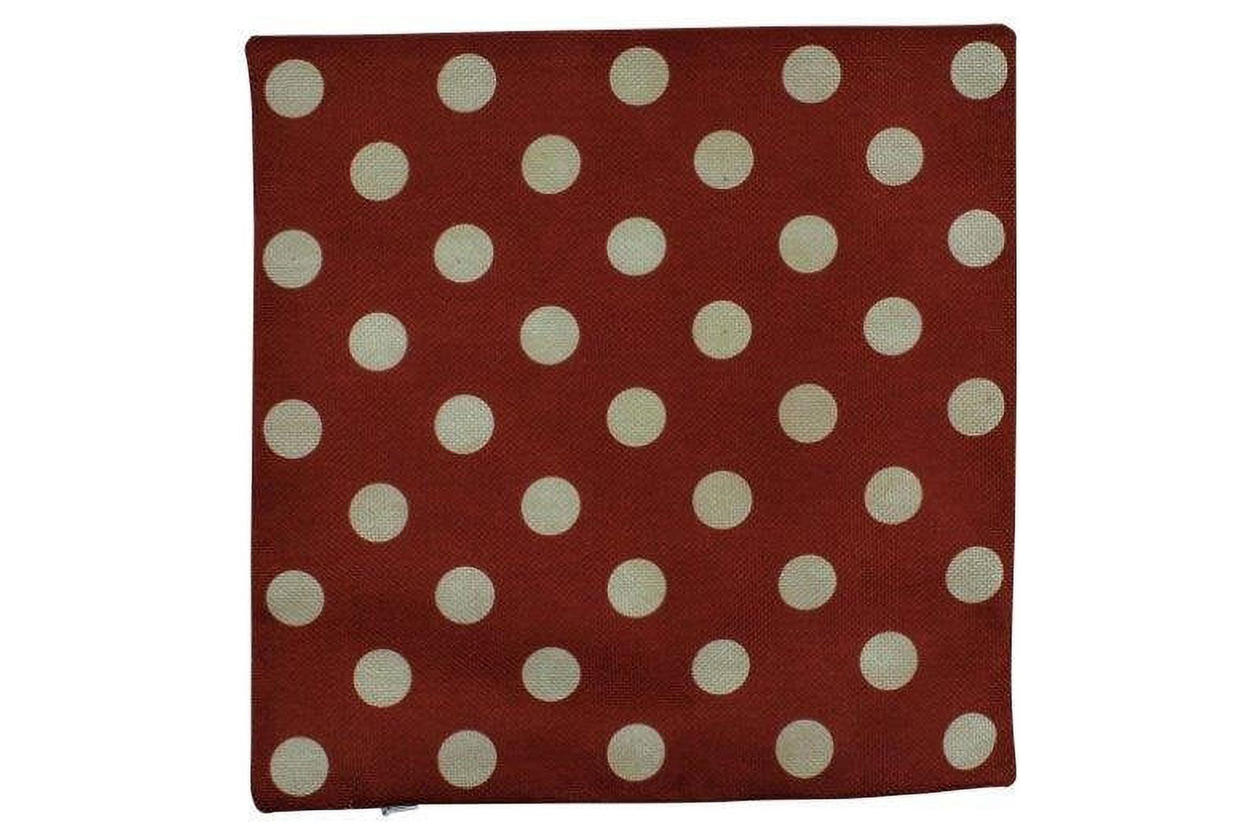 Red and white polka dot pillows hotsell