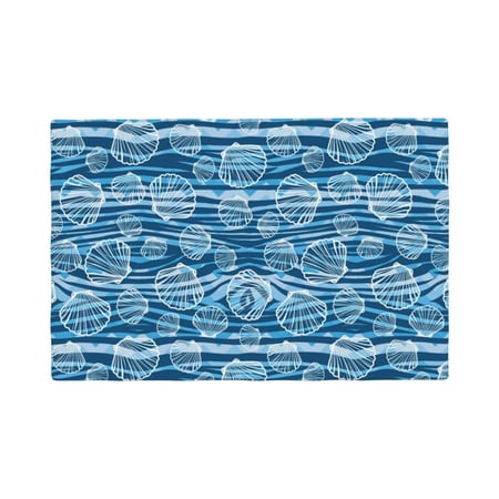 

Placemats Set of 6 Shell Place mats for Dining Table Indoor/Outdoor Cute Heat Resistant Washable Table Mats(18 x 12 )