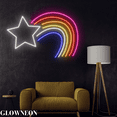 thumbnail image 2 of Glowneon Star Rainbow Led Sign, Star Rainbow For Kid Room Neon Decor, 2 of 5