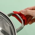 thumbnail image 5 of Happy Date 2 Pieces Silicone Hot Handle Holder Non Slip Pot Holders Cover Assist Hot Pan Handle Rubber Heat Resistant Pot Sleeve Grip Cookware Handle, 5 of 9