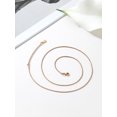 thumbnail image 5 of PROSTEEL Snake Chain Necklace for Women Italian Chain Rose Gold Plated Hypoallergenic Dainty Jewelry 1.2MM Thin for Pendants 18 Inch Birthday Valentines Day Gifts Adult Age, 5 of 7