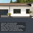 thumbnail image 4 of Domi Outdoor Living Patio Deck Tiles, 12.22 x 12.22 inches Composite Interlocking Carpet Tile, Four Slat Plastic Outdoor Flooring, 9 Pieces One Pack, Dark Gray, 4 of 10
