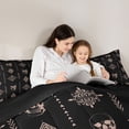 thumbnail image 5 of Feelyou Hippie Skeleton Teens Twin Comforter Sets, Damask Aztec Triangle Bedding Set, 2pcs, 5 of 8