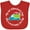 Red, variant on Inktastic 1st Valentines Day Boys Heart Truck Boys Baby Bib