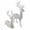 White, variant on Qocolhg 2 Pcs Christmas Reindeer Decor Small Standing Sitting Deer Figurine Mini Reindeer Christmas Table Decorations for Home Indoor Xmas Holiday Statue Rustic Mantle Decor, White