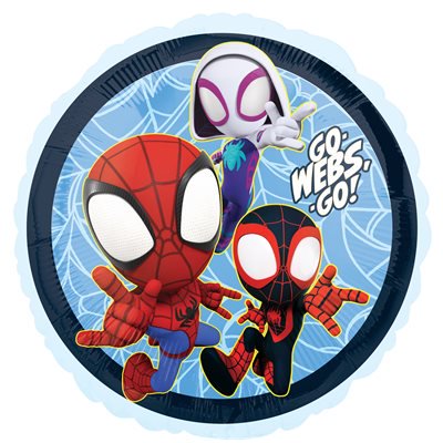 Spidey & His Amazing Friends Party Supplies – Superior Float Time Balloon for Birthdays & Anniversaries – Self-Sealing Valve – Perfect Decoration - 1 Count – Fun for Everyone!