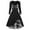 Grey-A, variant on 2025 Women Sexy Vintage Casual Plaid Print Gothic Dress Waist Contrast Splicing Double Swing Dress Casual Long Sleeve Dress Concert Dresses Casual Summer Wrap Dress Women plus Size Dres