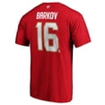 thumbnail image 3 of Men's Aleksander Barkov Red Florida Panthers Team Authentic Stack Name & Number T-Shirt, 3 of 3